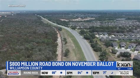 $800 million Williamson County road bond on November ballot